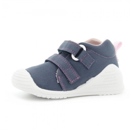 Zapatos de bebé Biomecanics 202201A Azul-Rosa