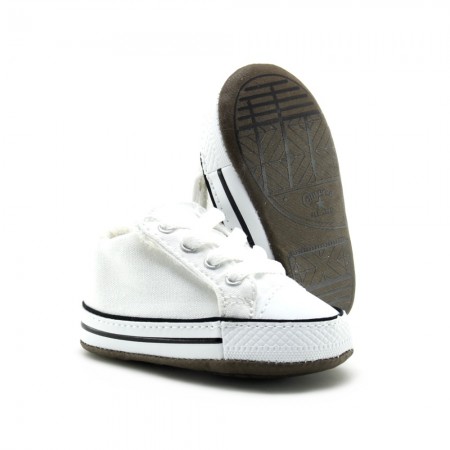 Peuques Converse bebé velcro Blanco