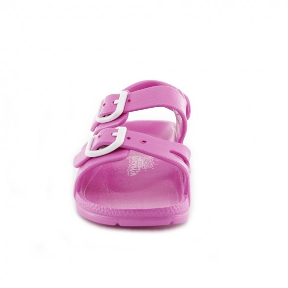 Sandali Garvalín 202815 Per Bambina – Punta Aperta, Colore Rosa Fucsia, Taglia 24 EU, In Gomma Con Fibbie