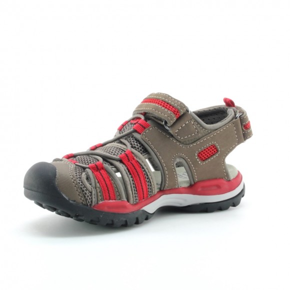 Sandalias de niño Geox Borealis Marrón-Rojo