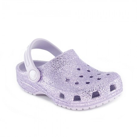 Sanalias de agua Crocs Classic Glitter Lila