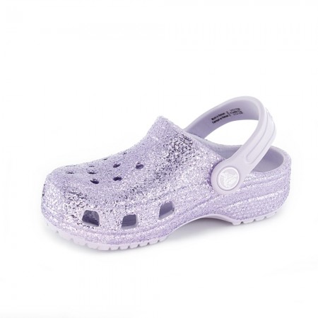 Sanalias de agua Crocs Classic Glitter Lila