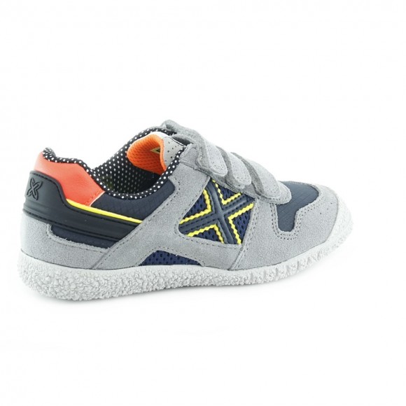 Zapatillas Munich Goal Gris-Azul VCO