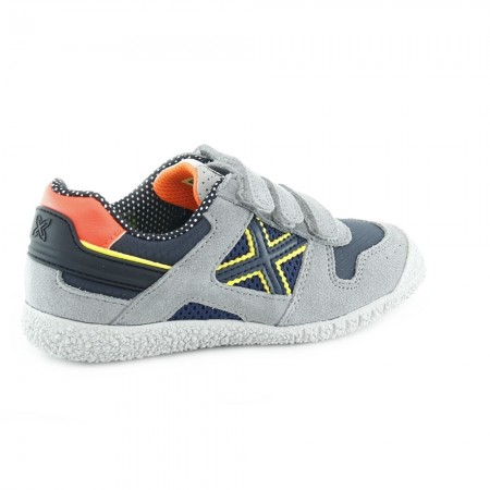 Zapatillas Munich Goal Gris-Azul VCO