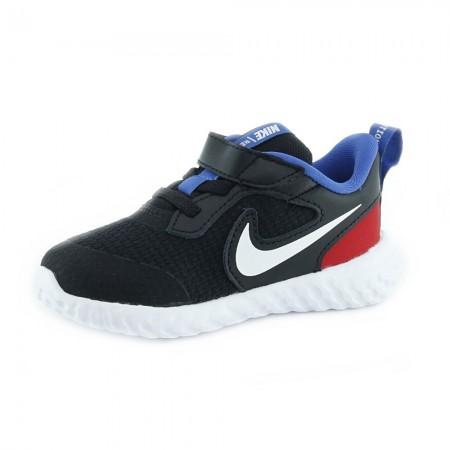 Zapatillas Nike Revolution 5 Negro-Rojo bb