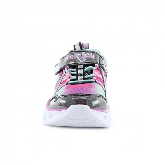 Zapatillas con luces Skechers Heart Fucsia.