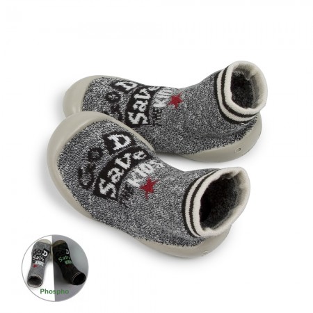 Calecetines con suela Collégien Kids Gris