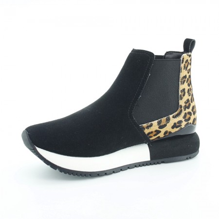 Botines Gioseppo Zossen Negro-Leopardo