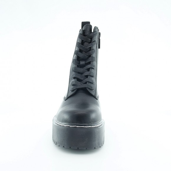 Botines planos Mustang 50176 Negro