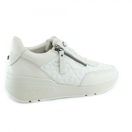 Zapatillas Carmela Beiige cremallera