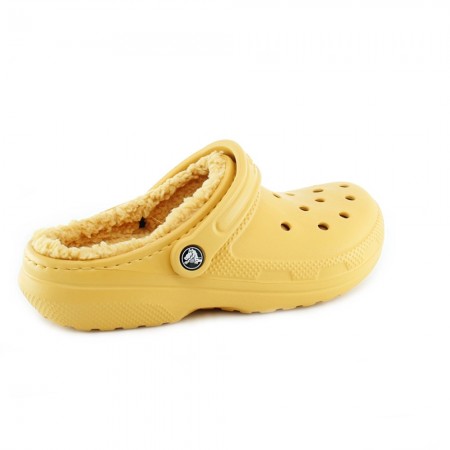 Zuecos forrados Crocs Classic Lined Naranja