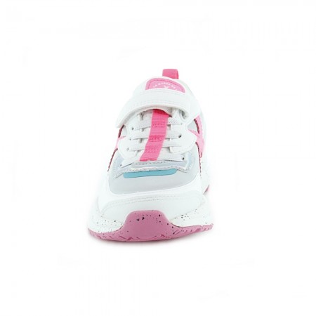Zapatillas Munich Mini Track Plata-Rosa