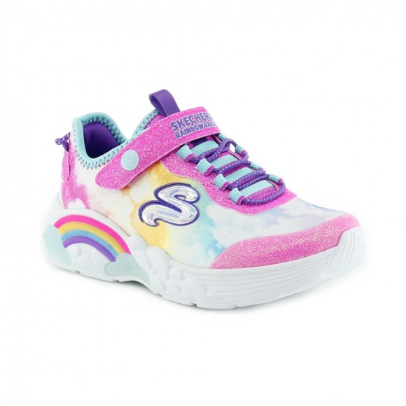Zapatillas con luces Skechers Rainbow Fucsia