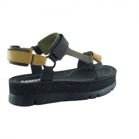 Sandalias Camper Oruga Up Negro.