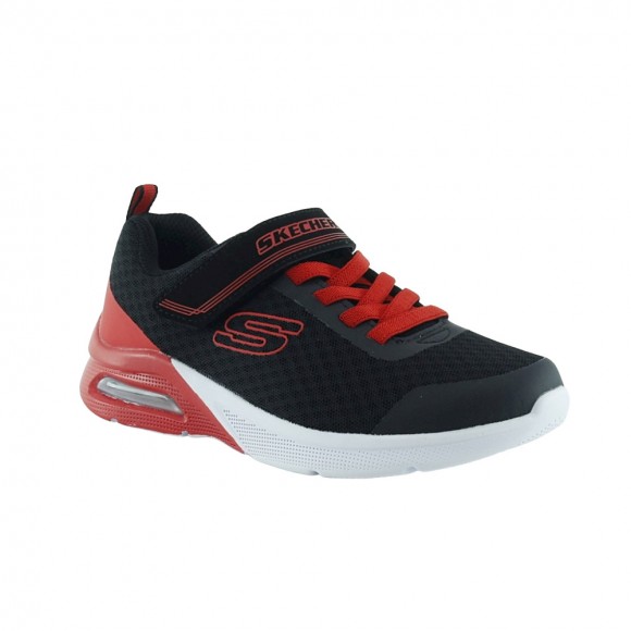 Zapatillas Skechers MicroSpec Negro-Rojo
