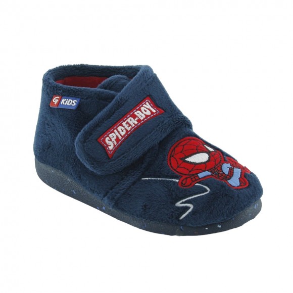 Zapatillas de casa Garzón Spider Boy Azul-Rojo