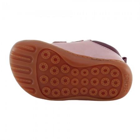 Zapatos Camper Kids Peu velcro Rosa