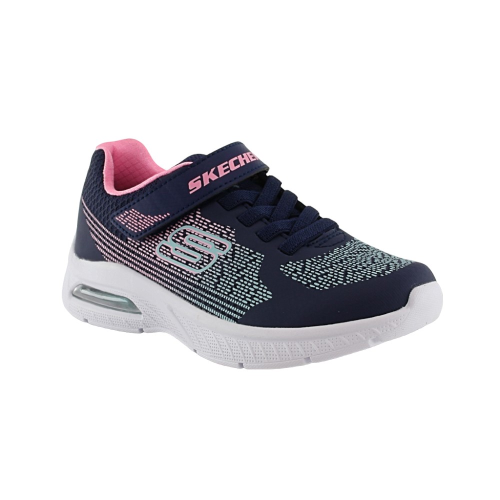 Zapatillas Skechers Microspec Azul-Rosa