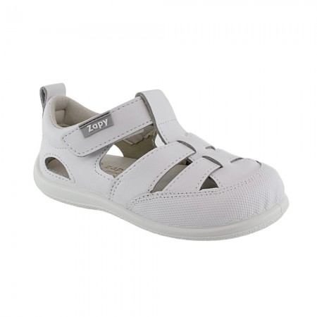 Sandalias respetuosas Zapy 2 Tiras Blanco