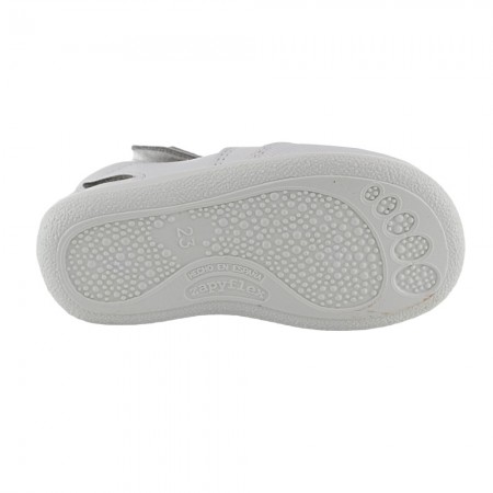 Sandalias respetuosas Zapy 2 Tiras Blanco