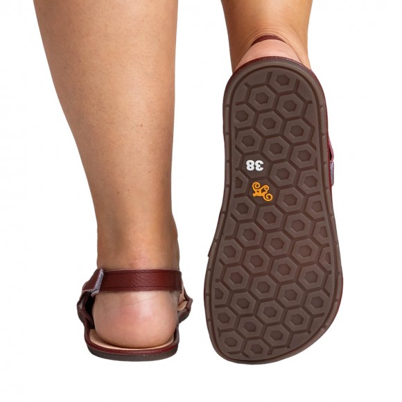 Sandalia BAREFOOT Magical Shoes Aurora Granate