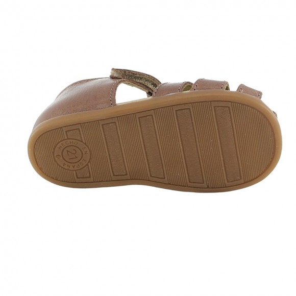 Sandalia respetuosa Flexi Nens 255-H Marrón