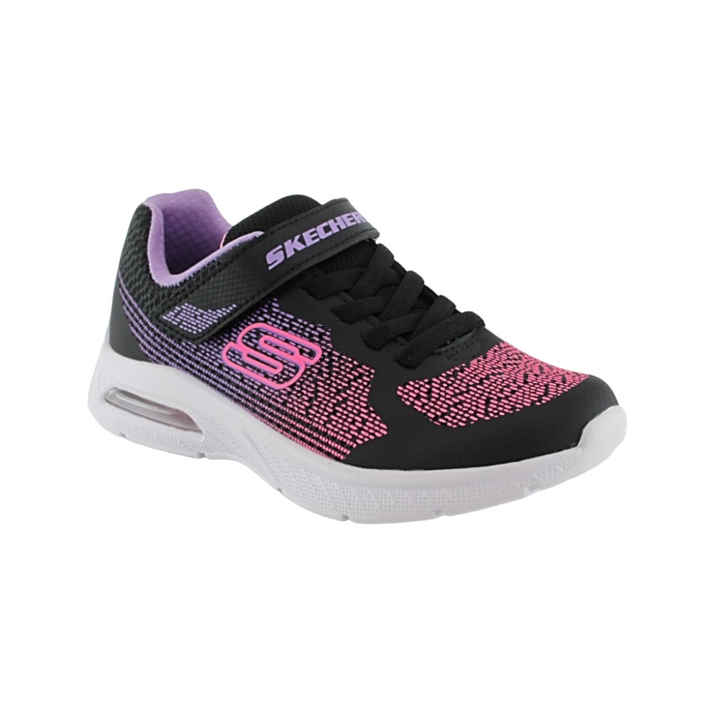 Zapatillas Skechers Microspec Max Negro-Fucsia