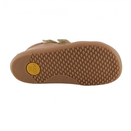 Botines respetuosos  Flexi Nens 9010-R Cuero-Mostaza
