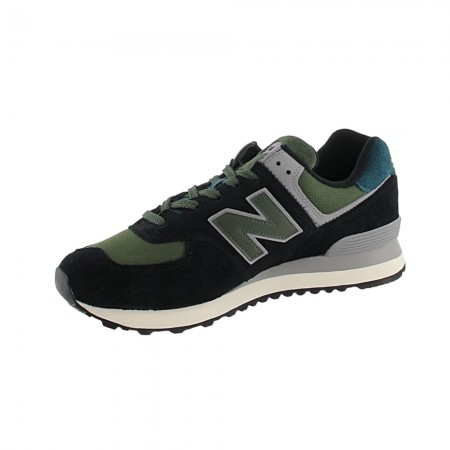 Zapatillas New Balance 574 Negro-Verde