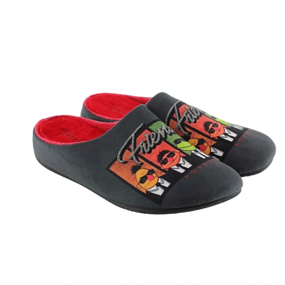 Zapatillas de casa Garzón Friends Gris