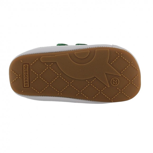 Calzado respetuoso Old Soles Badge Blanco-Verde