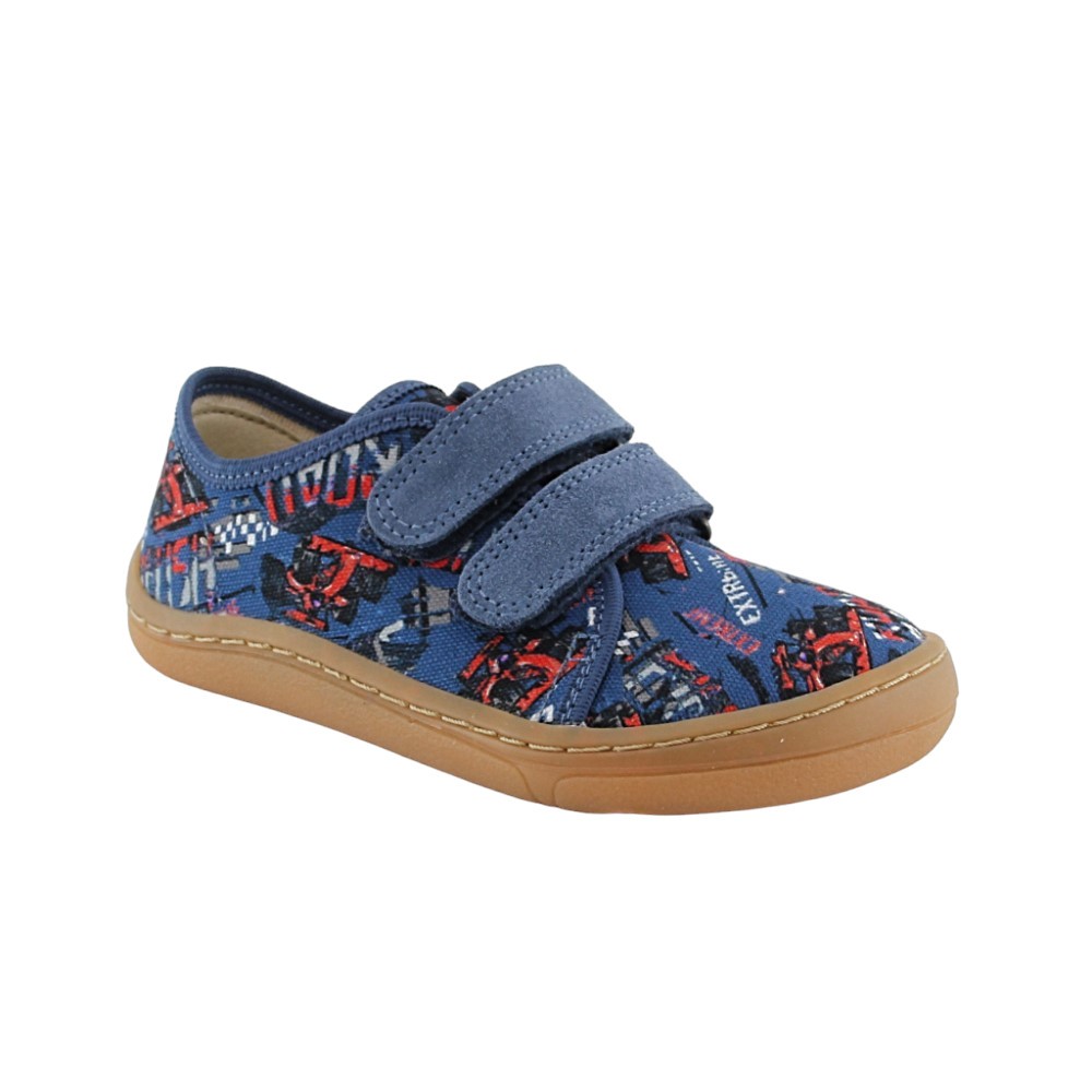 Zapatillas Barefoot Froddo Coches Azul