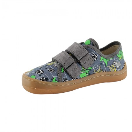 Zapatillas Froddo Barefoot Dinos y pelotas Gris