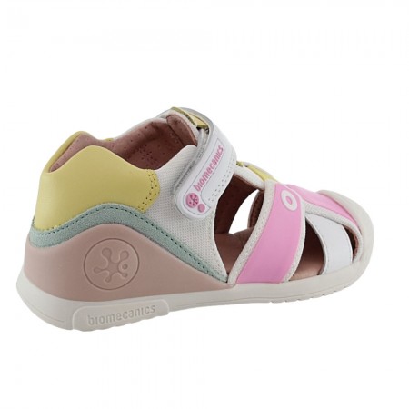 Sandalias Biomecanics 242154-B Blanco-Vainilla