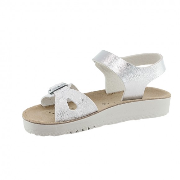 Sandalias Geox Costarei Blanco-Plata