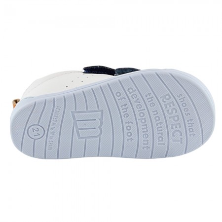 Zapatos respetuosos Mustang Free Blanco-Azul