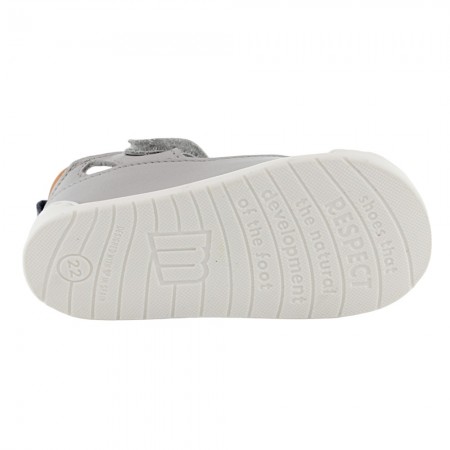 Sandalias respetuosas Mustang Free Blanco-Gris