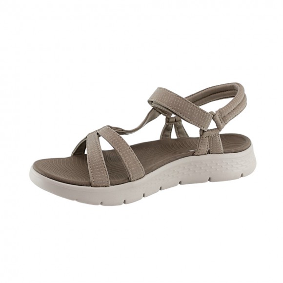 Sandalias Skechers Arc Fit Footsteps Beige