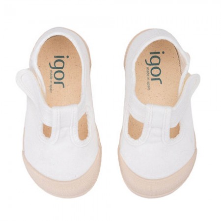 Zapatillas de lona barefoot Igor Pepito Blanco