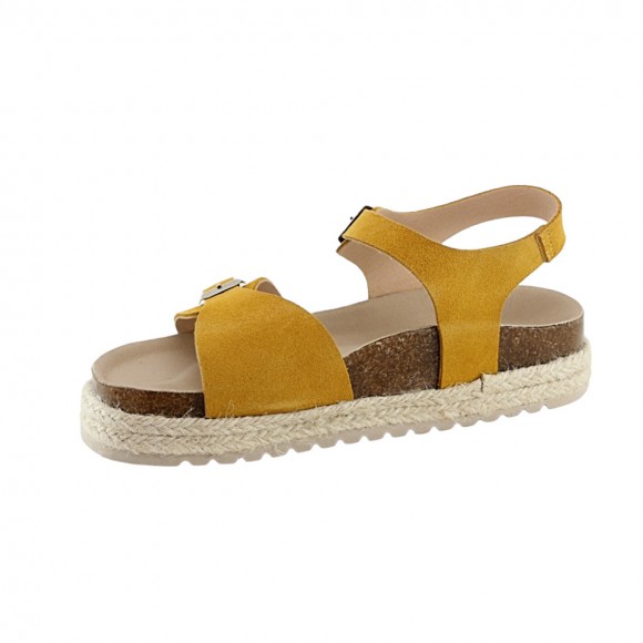 Sandalias Coquette plataforma 15183 Mostaza