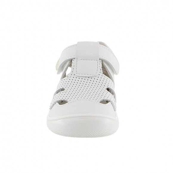 Sandalias respetuosas cerradas Piruflex Microperforado Blanco