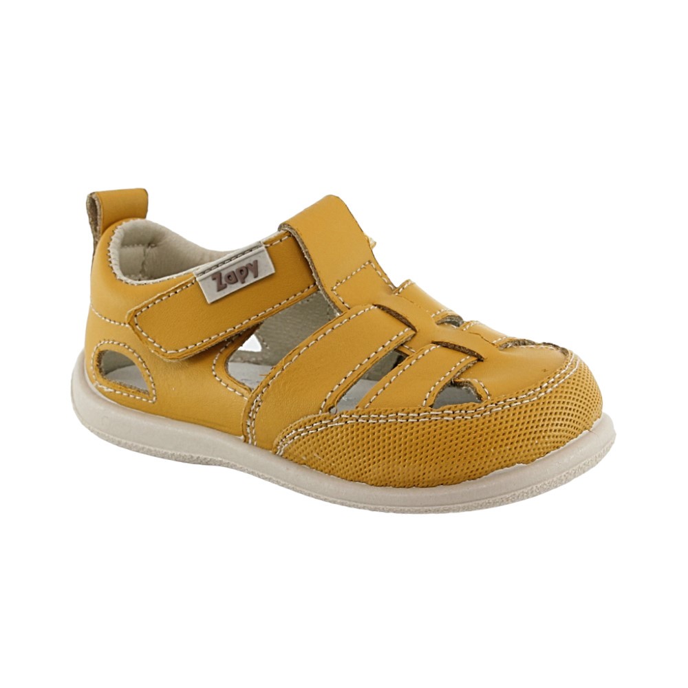 Sandalias respetuosas ZapyFlex  2 Tiras Mostaza