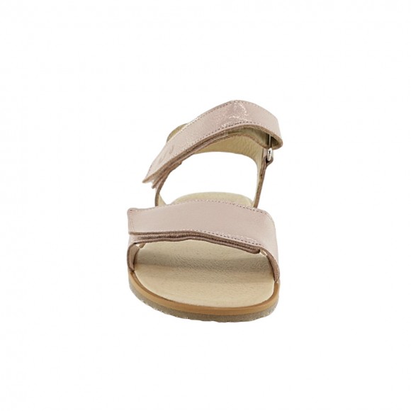 Sandalias Flexi Nens Barefoot velcro Rosa Metalizado