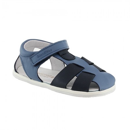 Sandalias respetuosas Blanditos Algodón Azul-Jeans