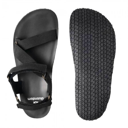 Sandalias barefoot Quondam Origami Negro