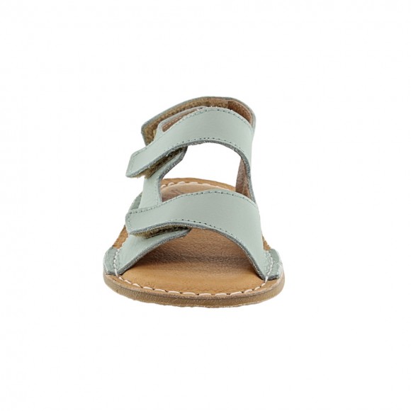 Sandalias respetuosas 3 velcros Saltarín Turquesa