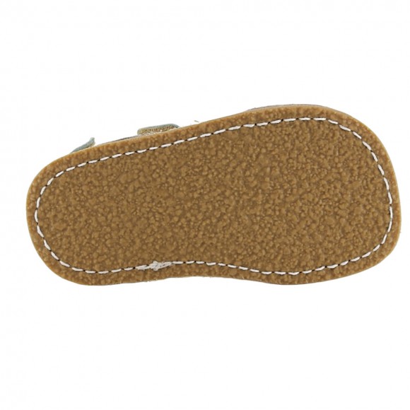 Sandalias respetuosas 3 velcros Saltarín Turquesa