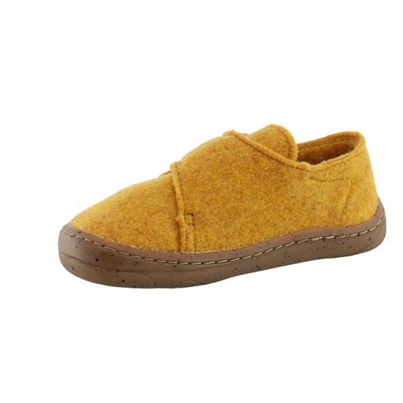 Zapatillas de casa barefoot Froddo Wooly Amarillo