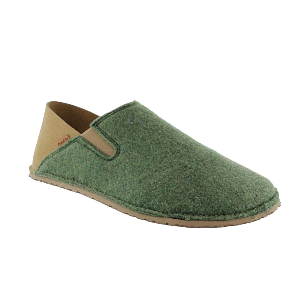 Zapatillas de casa Froddo barefoot Slip-on Wooly Verde