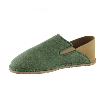 Zapatillas de casa Froddo barefoot Slip-on Wooly Verde